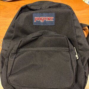 JanSport Half Pint Black Mini Backpack GUC Travel Purse Cute